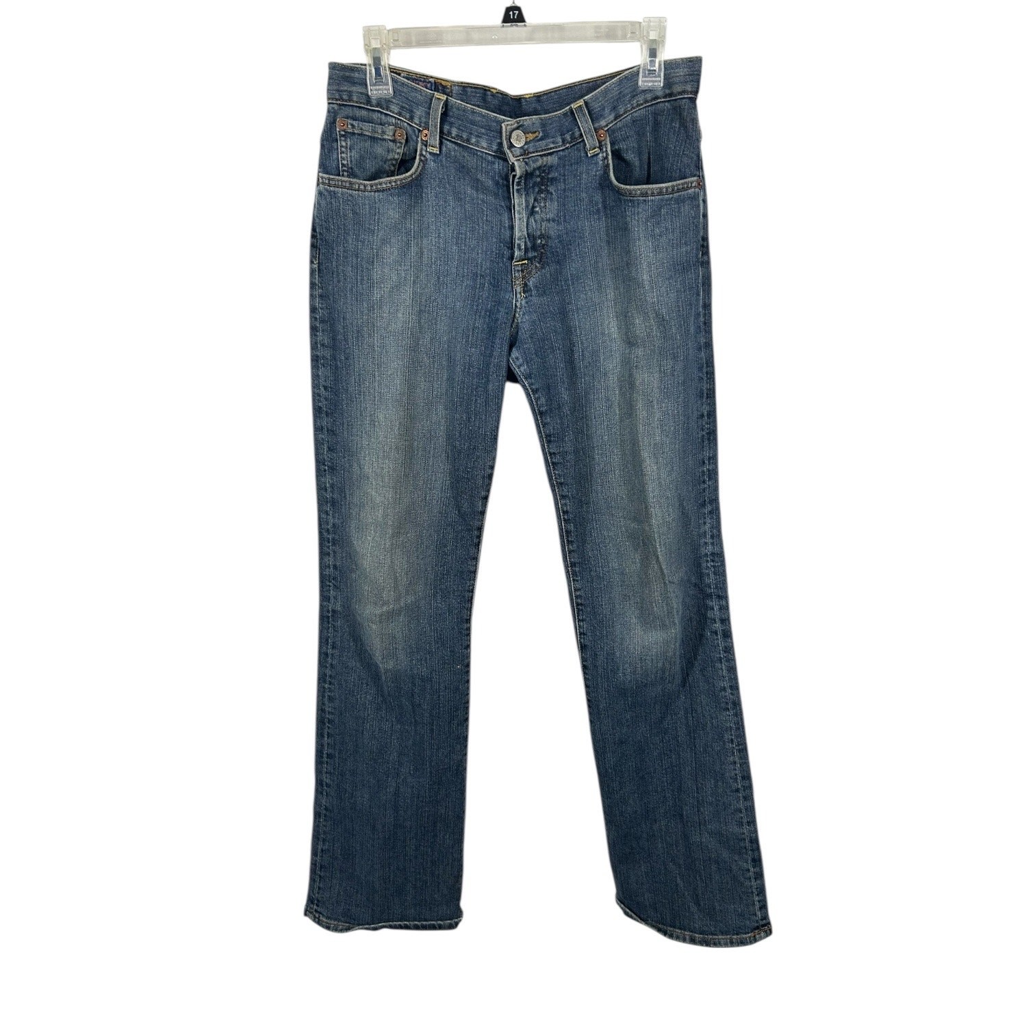 Lucky Brand Easy Rider Womens 6 28 Button Fly Straight Leg Jeans 32.5 Inseam