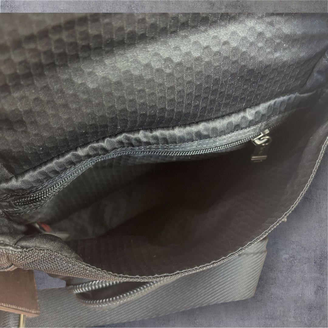 TUMI Alpha Bravo Barstow Crossbody Bag Nylon Leather Men Black Dark Brown