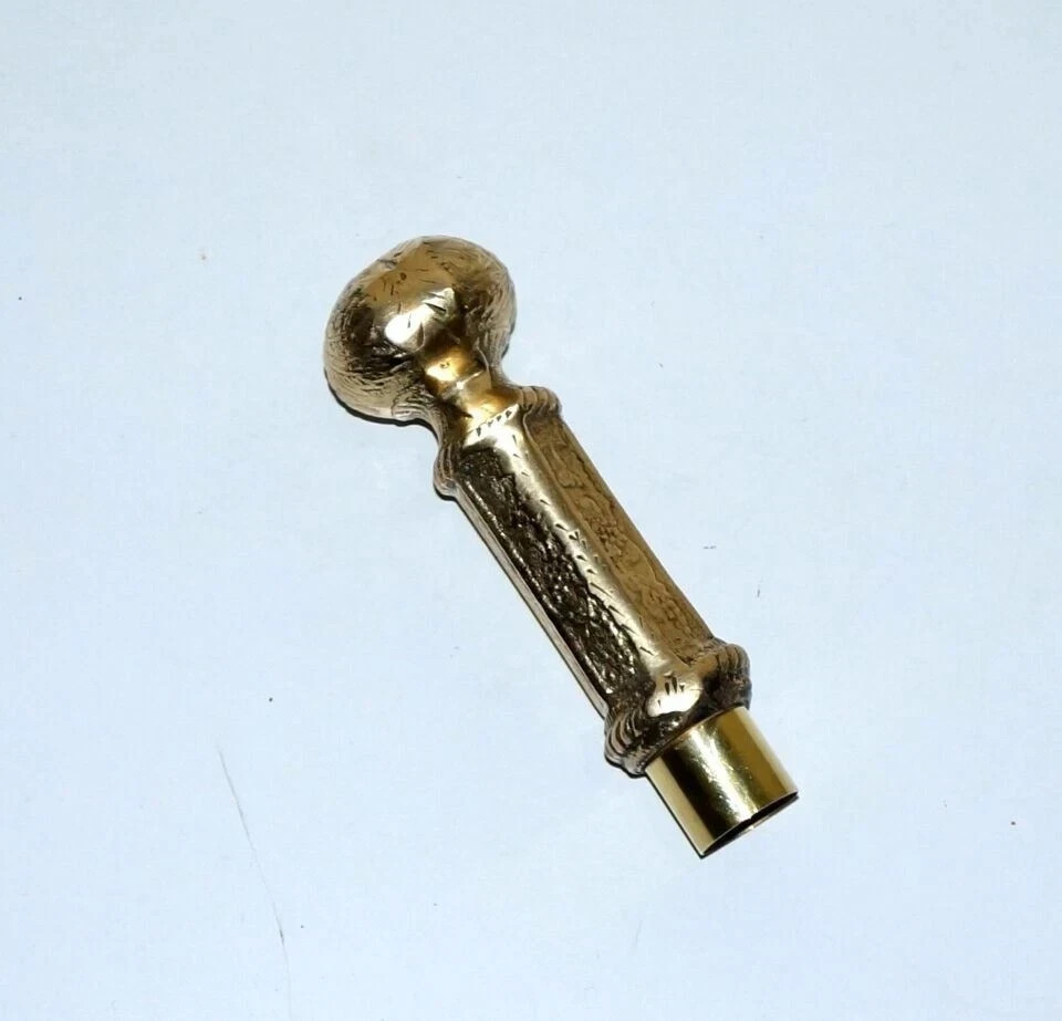 Head Handle Brass Walking Knob Golden Stick Only Handle Cane Top Topper Gift
