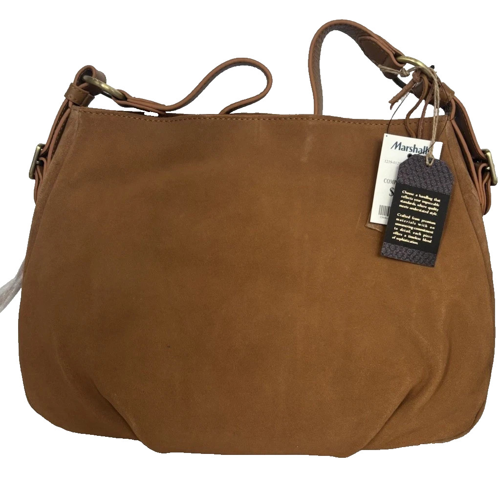 Genuine Leather Women’s Shoulder Purse Brown Handbag