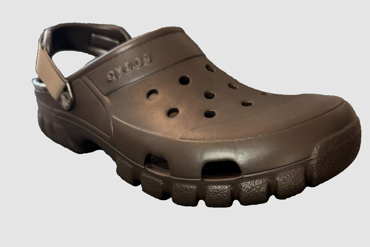 Crocs Men’s Offroad Sport Clogs Slip-on Sandals – US Size 10 | Espresso / Walnut