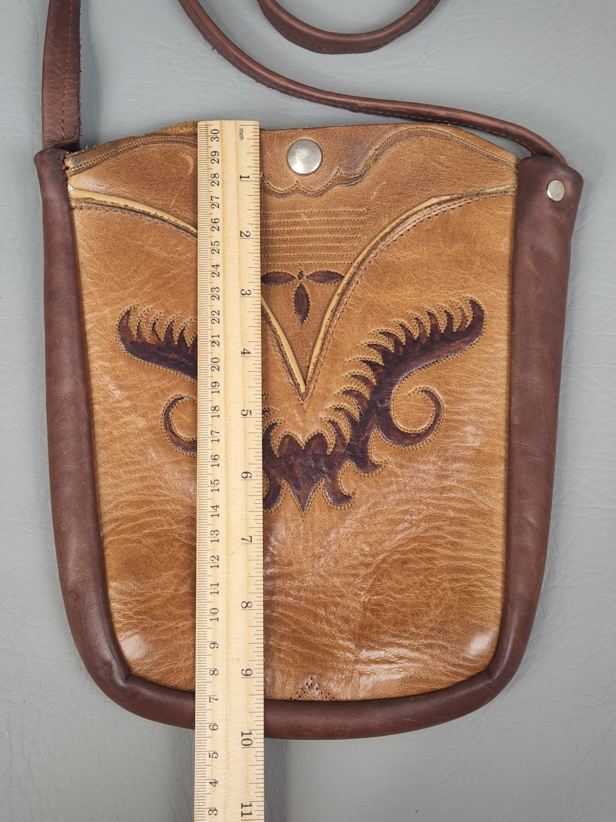 Handcrafted Full Grain Leather Crossbody Custom Shoulder Bag Brown 10″x8″ Purse