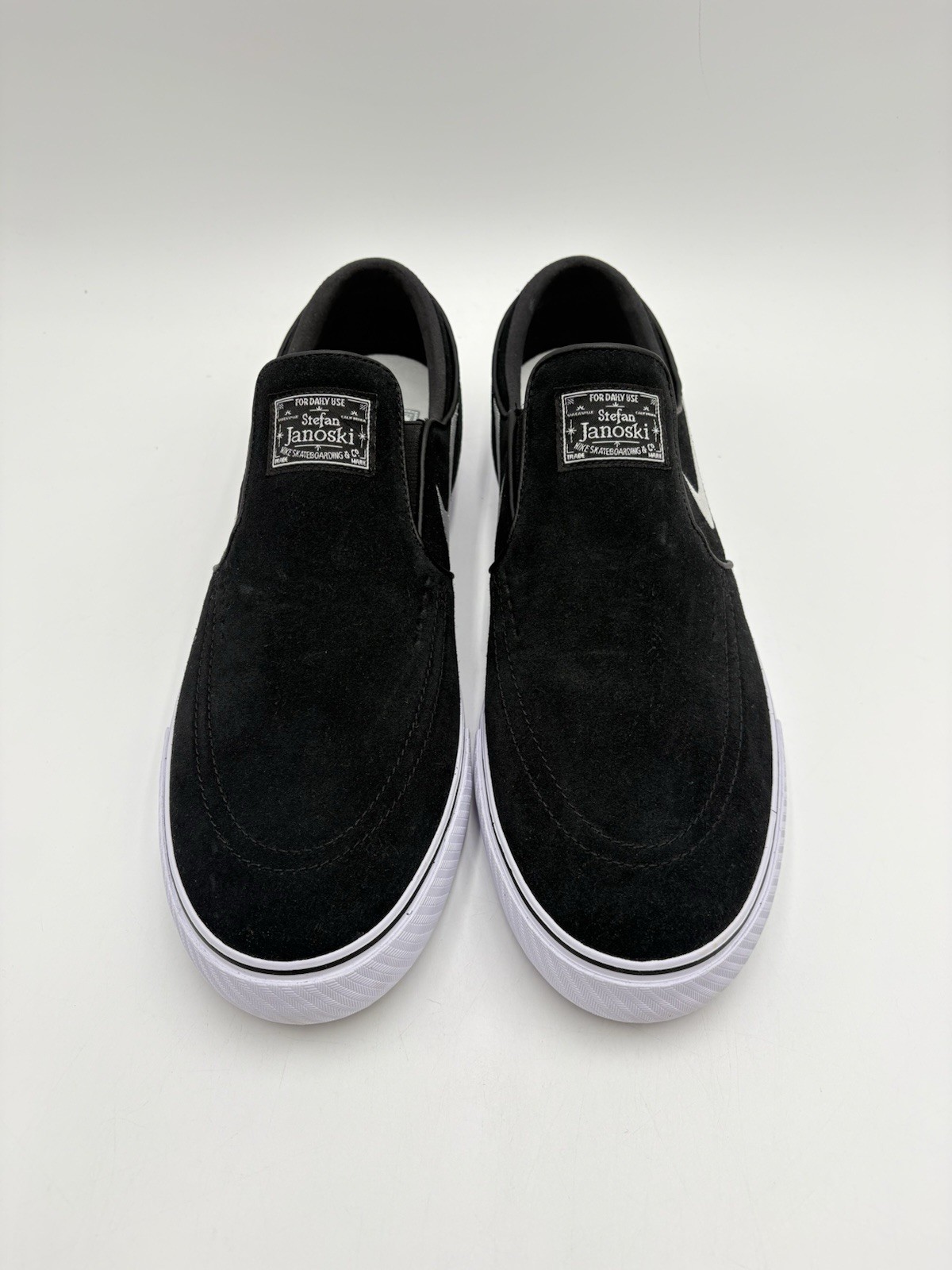 Nike Men’s SB Janoski+ Slip Size 11.5 Black White |FN5893-001|