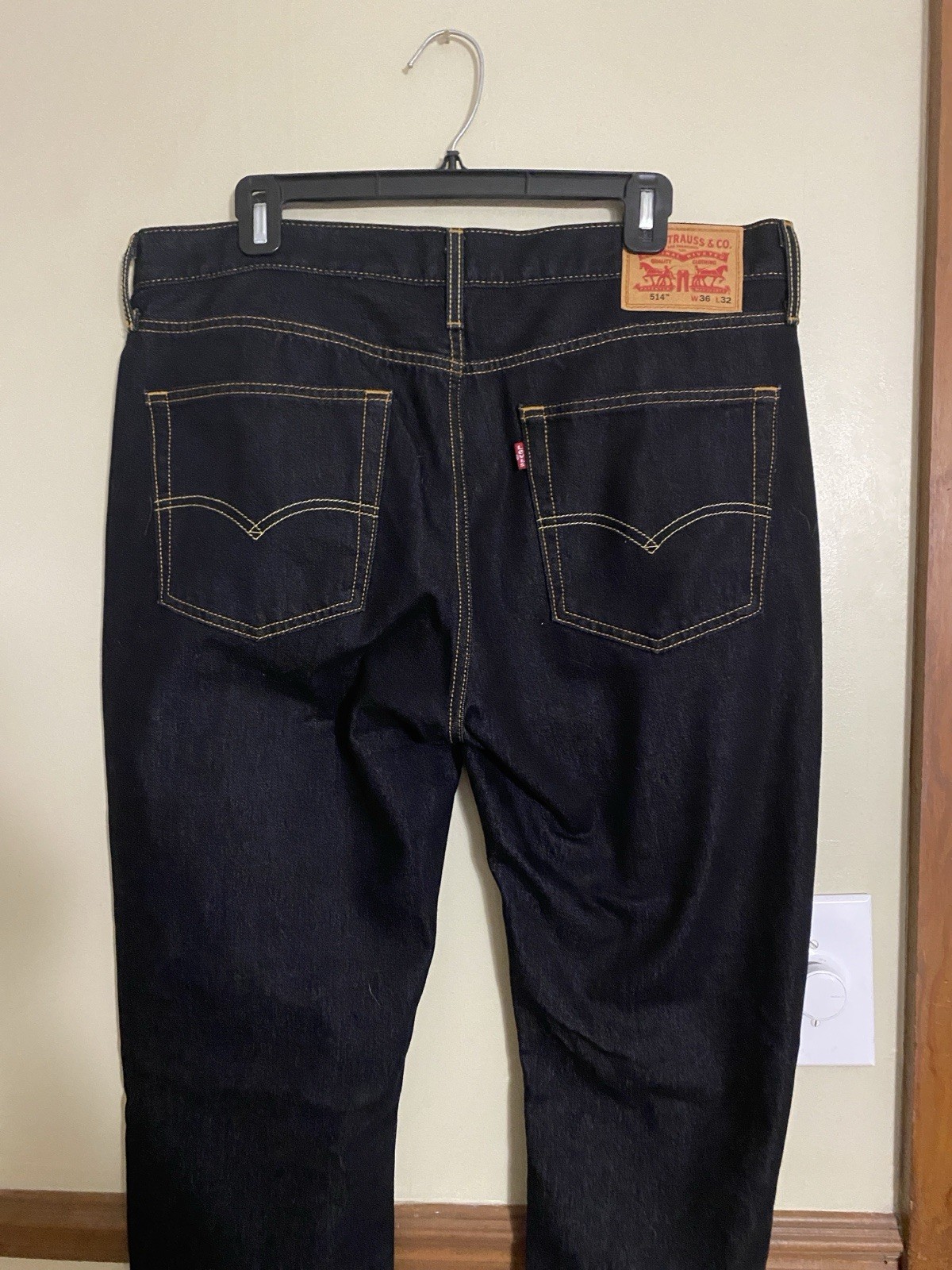 Levi’s NATIVE CALI BLACK STRETCH Men’s 512 Slim Fit Taper Jeans. 36×32 NWOT