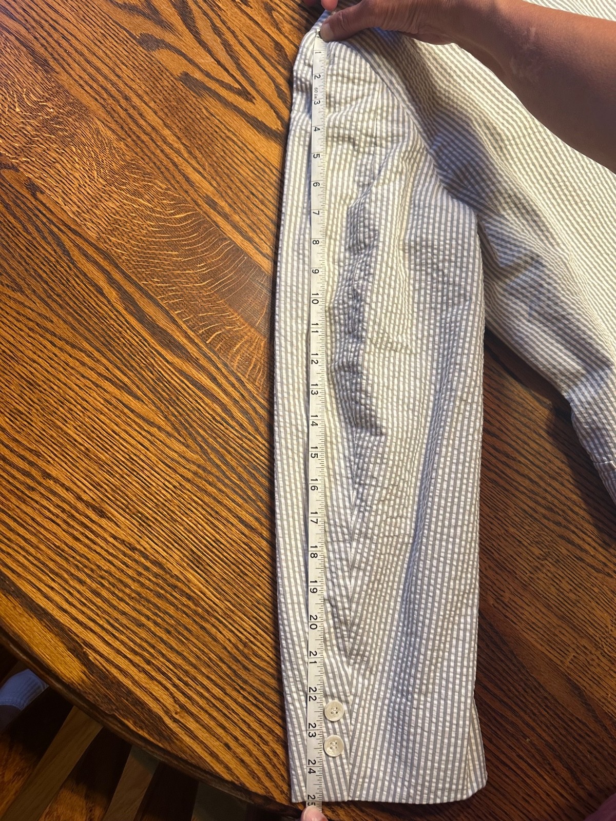 Brooks Brothers Seersucker Suit 42R 36×29 Gray White Stripe Cotton Pleated Cuff