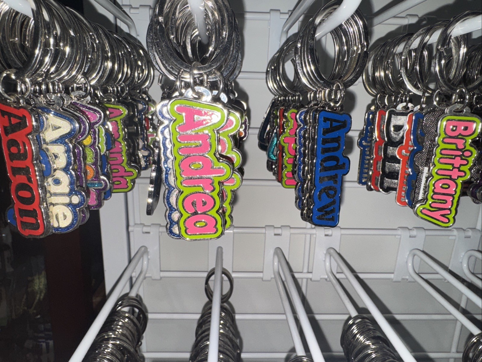 A, B, C, D, E, F, G, H, J – Metal Keychain with Beautiful Colors