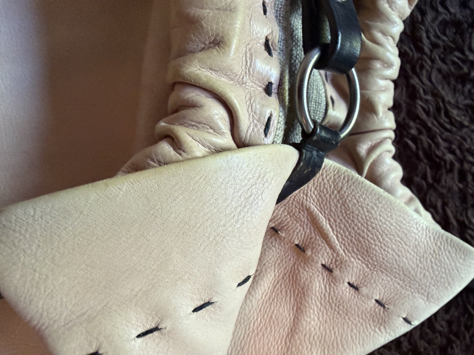 HENRY BEGUELIN Shoulder Bag Light Pink USED