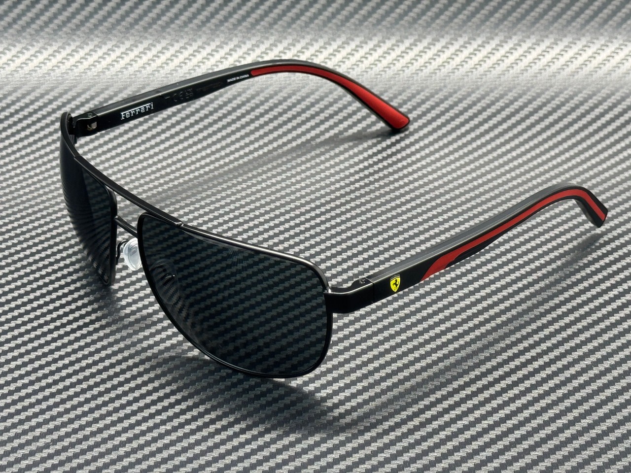 FERRARI FZ5007 101 87 Matte Black Dark Grey Men’s 64 mm Sunglasses