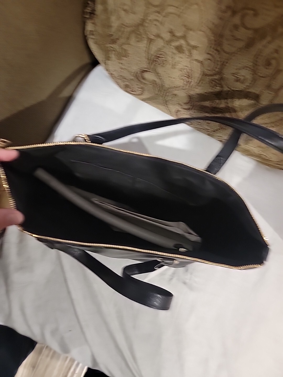 Coach F79608 Leather Gallery Shoulder Tote Purse – Black