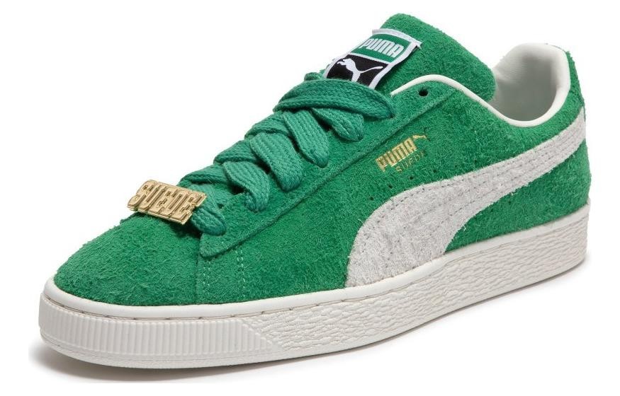 Puma Suede Fat Lace Archive Green Men’s Shoes Sneakers 393167 02 New Sz 9.5