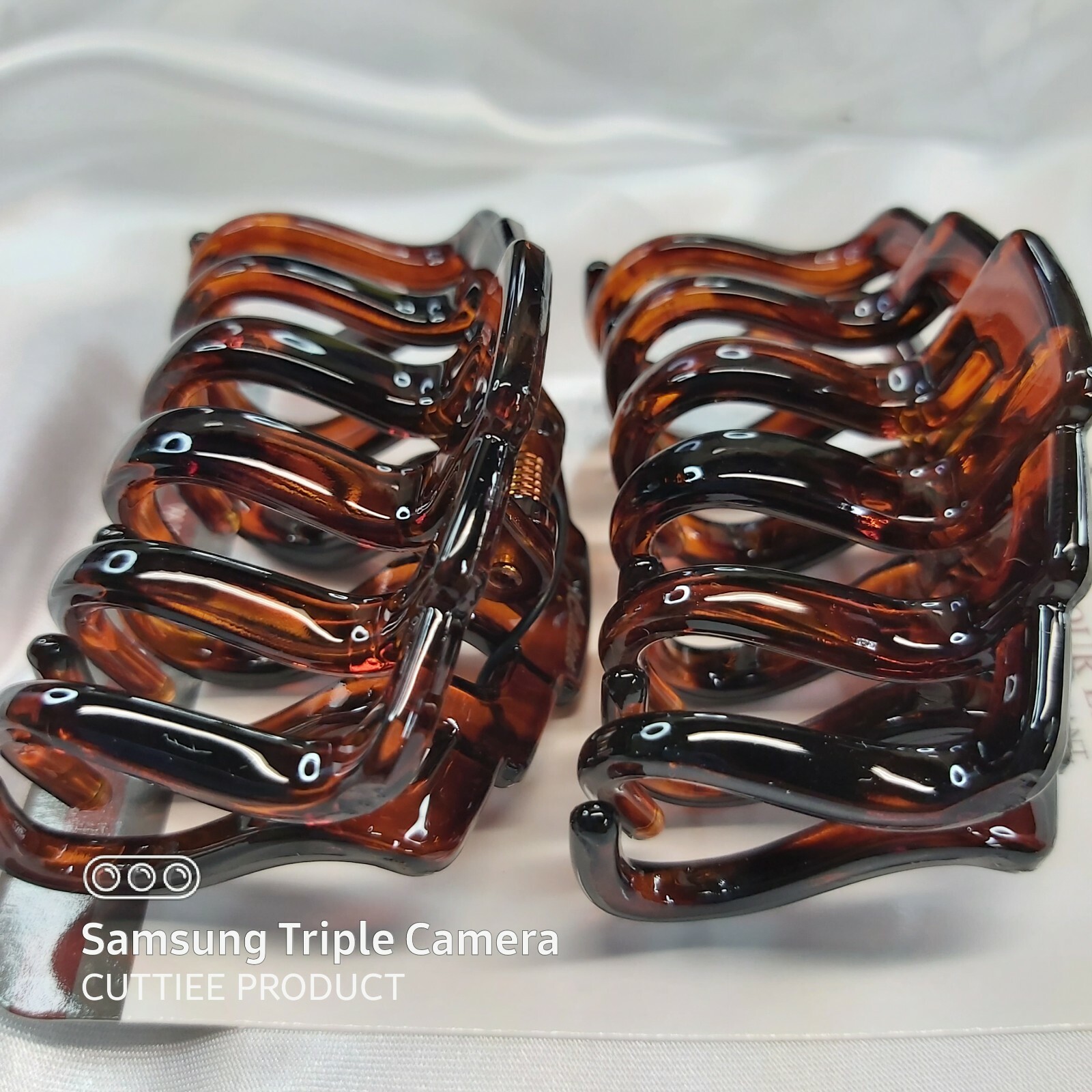 Cuttiee #1327(2Pcs) 2Cds Lot Hair Jaw Claw Clip Medium(2.5in) High Quality