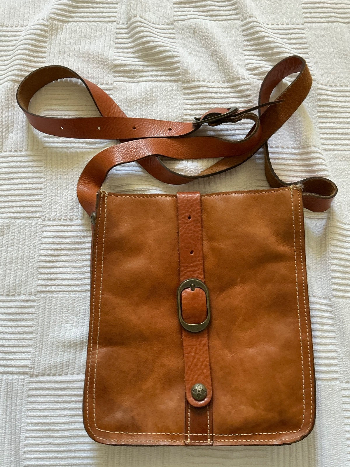 Patricia Nash Venezia Brown Leather Crossbody Purse