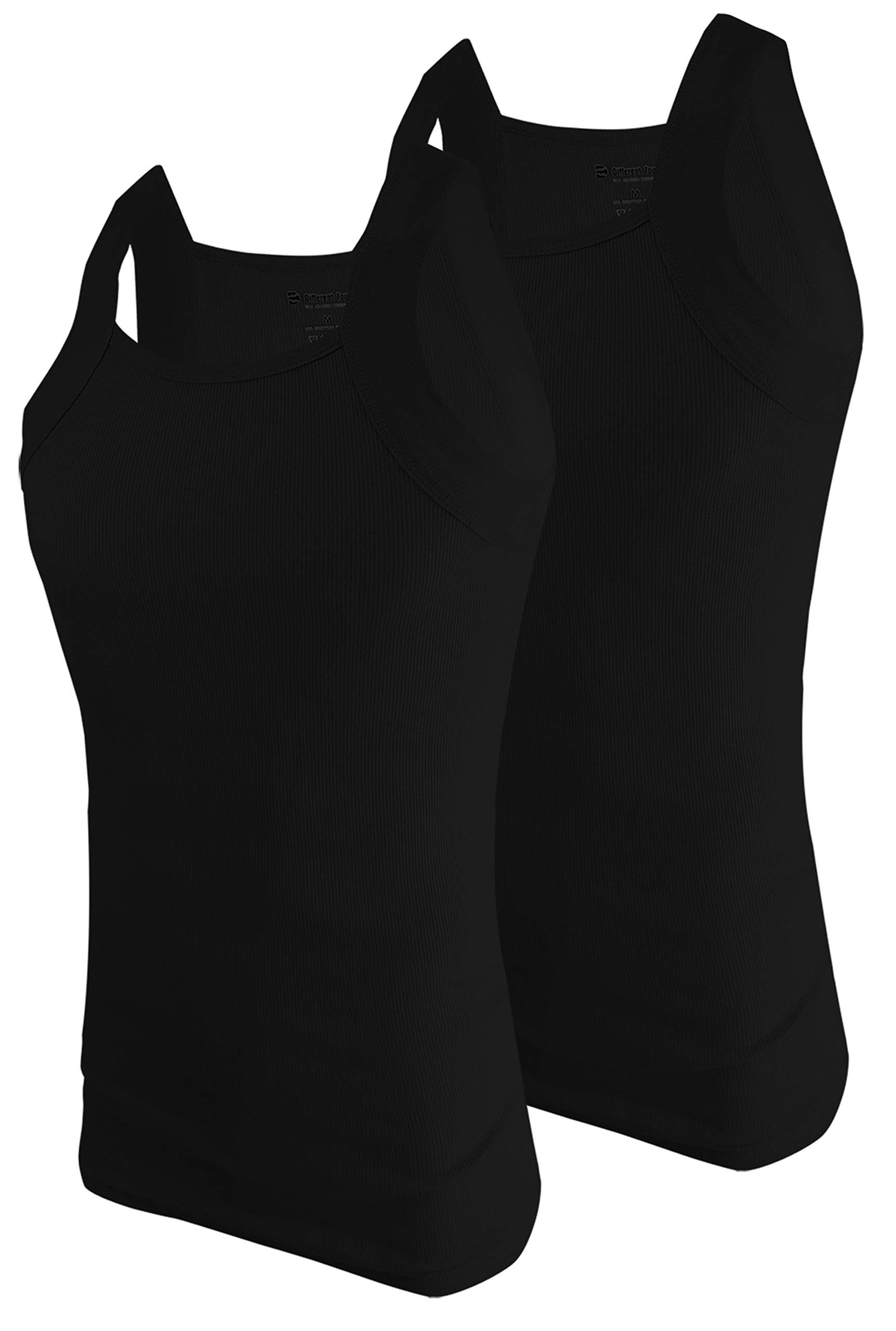 Different Touch Men’s G-unit Style Tank Tops Square Cut Muscle Rib A-Shirts, …
