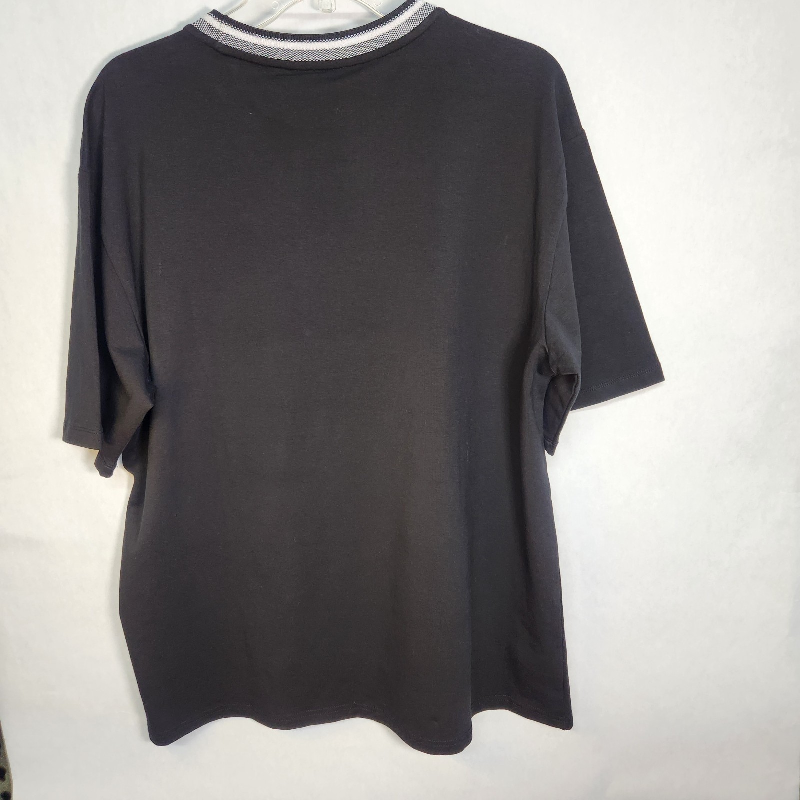 Ben Sherman Men’s Black Solid Crew Neck Short Sleeve Cotton Knit Tee Large