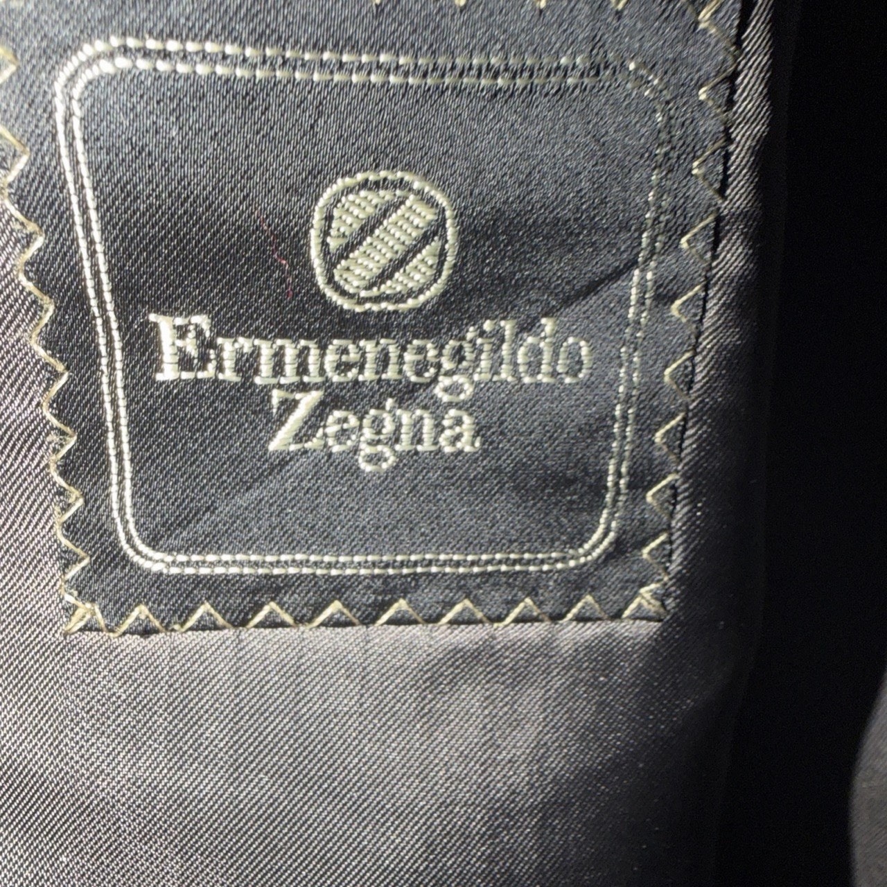 Ermenegildo Zegna Wool Tweed Plaid Blazer 42R Gray/Blue 2-Button Vent