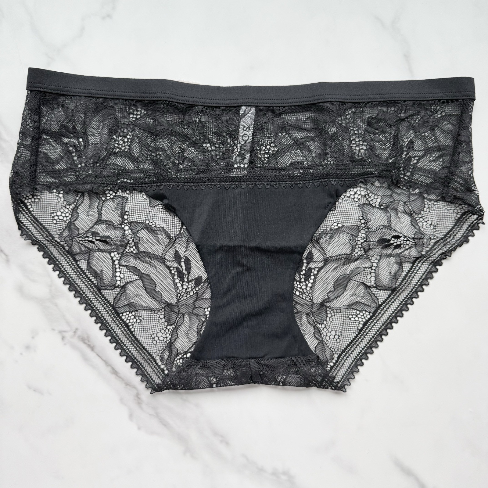 Soma Hipster With Lace Panty Black Size S/L/XL