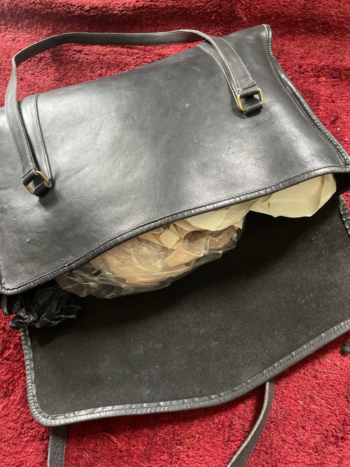 vintage Coach black envelope shoulder bag 5190