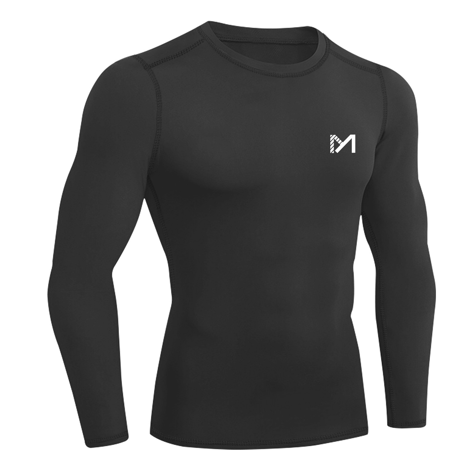 Men’s Compression Shirt Long Sleeve Athletic Workout Shirts Active Base Layer