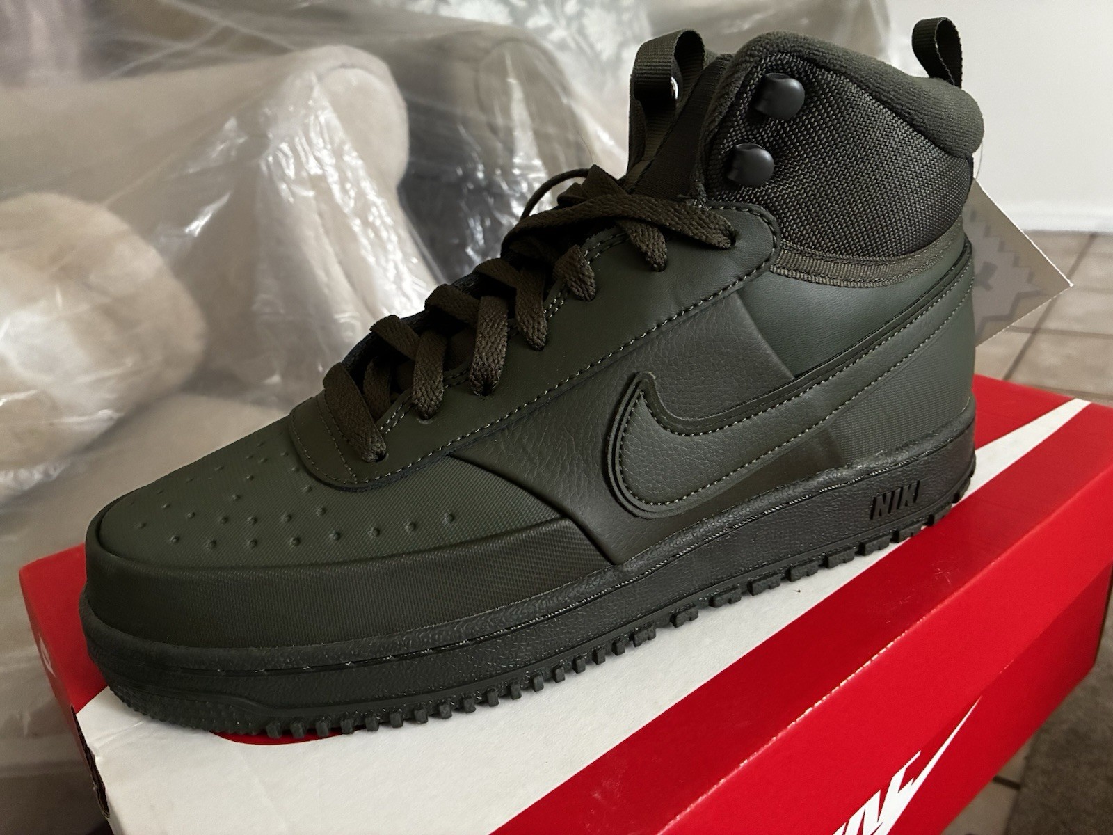 Nike Court Vision Mid WNTR Sneakers Cargo Khaki Sequoia DR7882-300