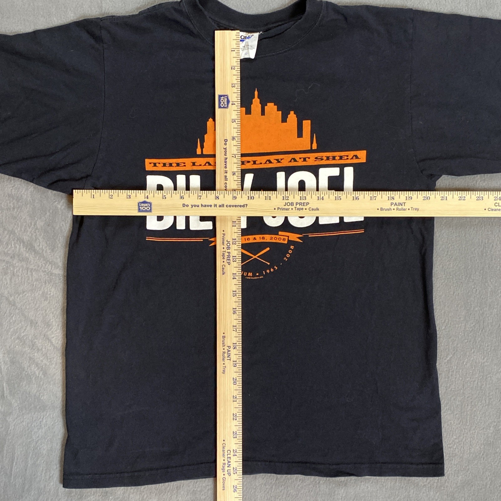 Vintage – Billy Joel – The Last Play At Shea Stadium – T Shirt – NY Mets – Large