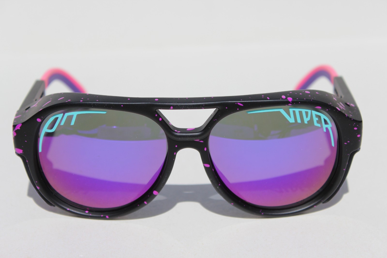 PIT VIPER The Ignition Exciters POLARIZED Sunglasses Flames/Purple SCRATCHED