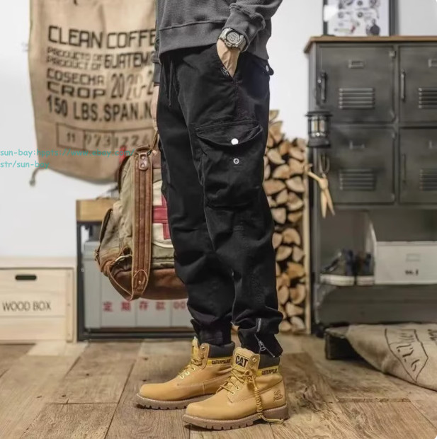 New Men’s Cargo Pant Outdoor Hiking Trousers Casual Tapered Leg Long Pants Gift