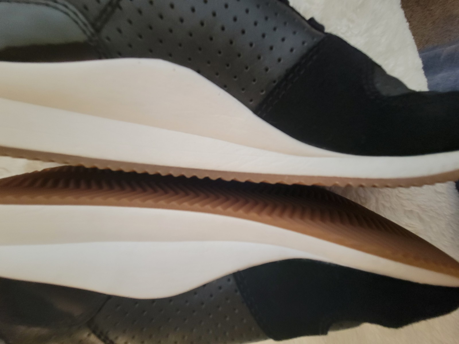 Aetrex Daphne Sneakers Leather/Suede Black Women’s Size 8