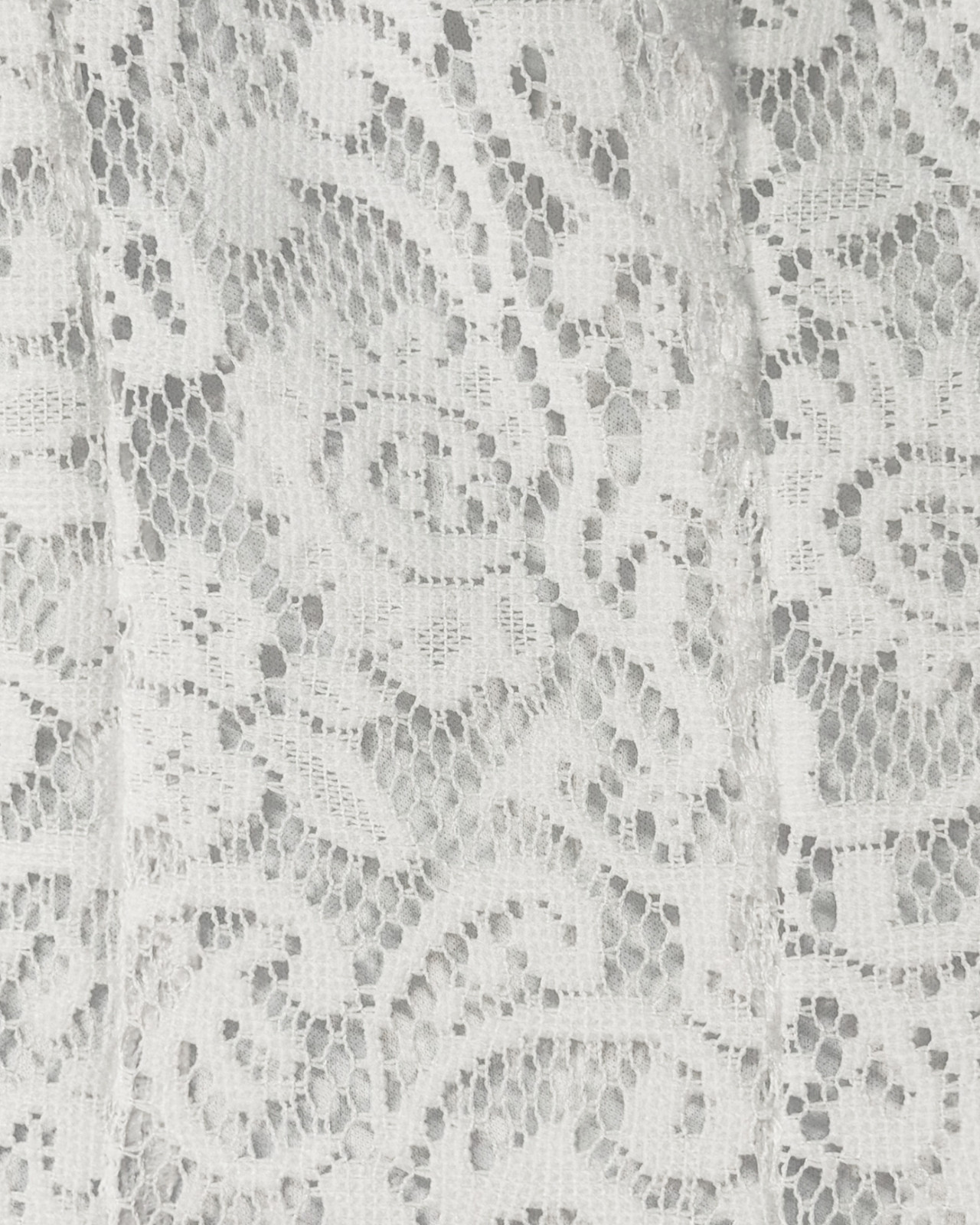 Connected Sz 16 Fit-and-Flare Dress Princess Cut White Crochet Lace Romantic