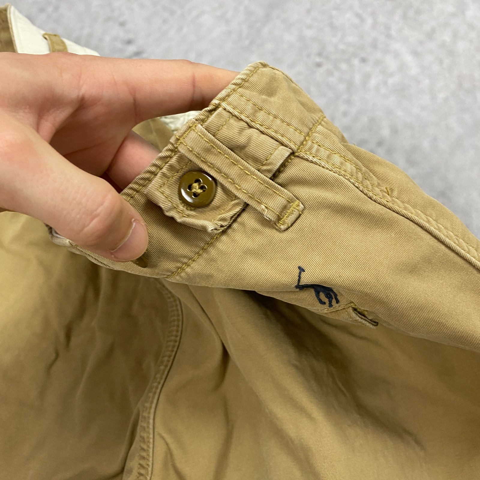 Vintage Polo Ralph Lauren Officer Trousers Chino Pants Beige Khaki W34 L34