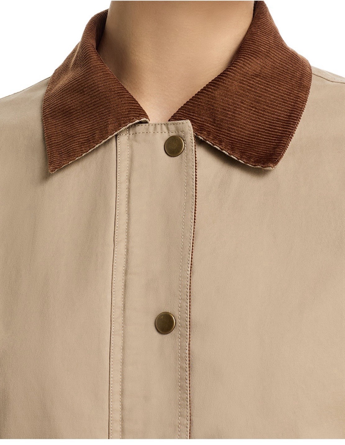 AQUA Cropped Barn Jacket