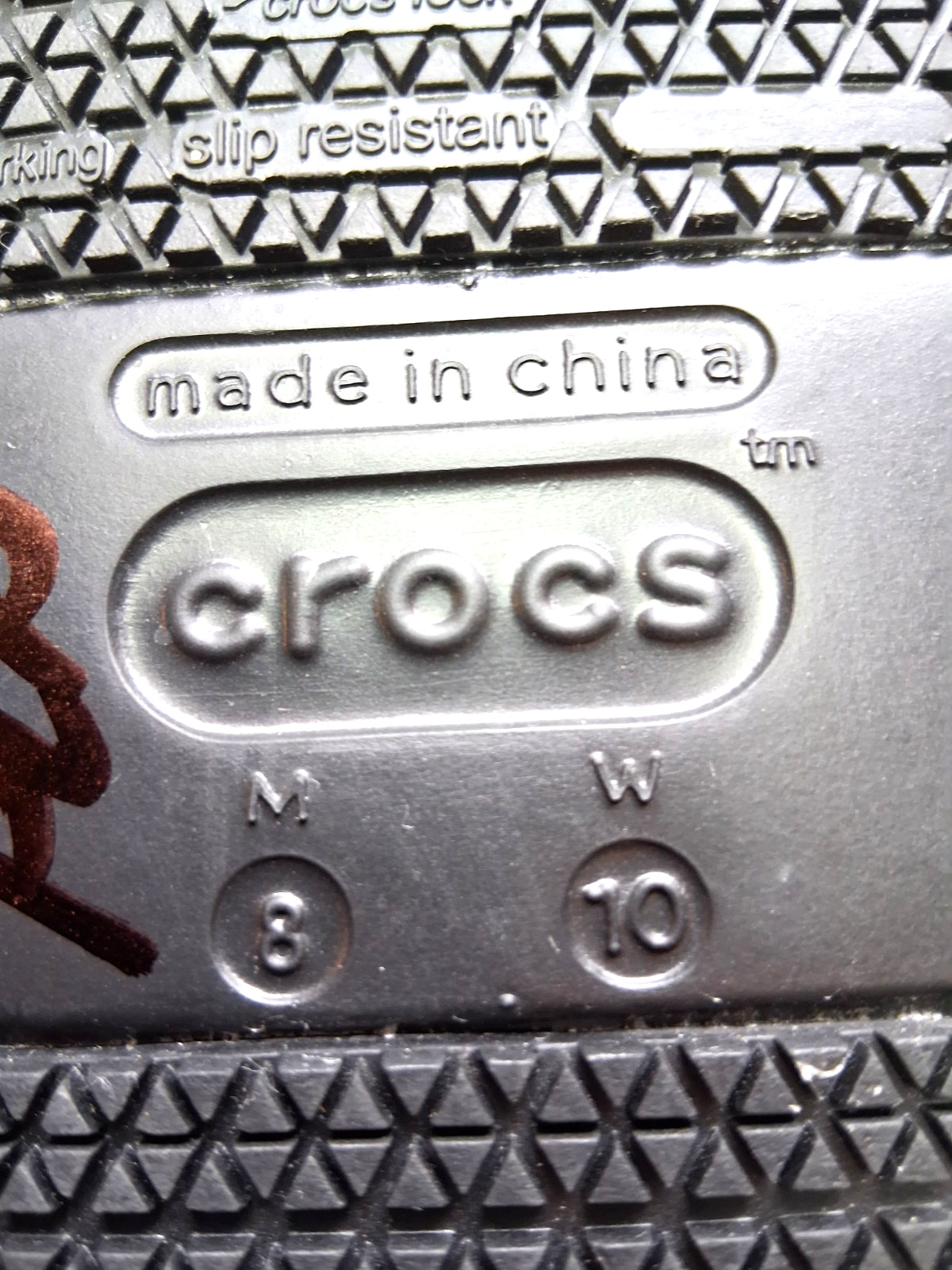 Crocs At Work Bistro Clog Black Unisex Size Womens 10/ 8 Mens EXCELLENT