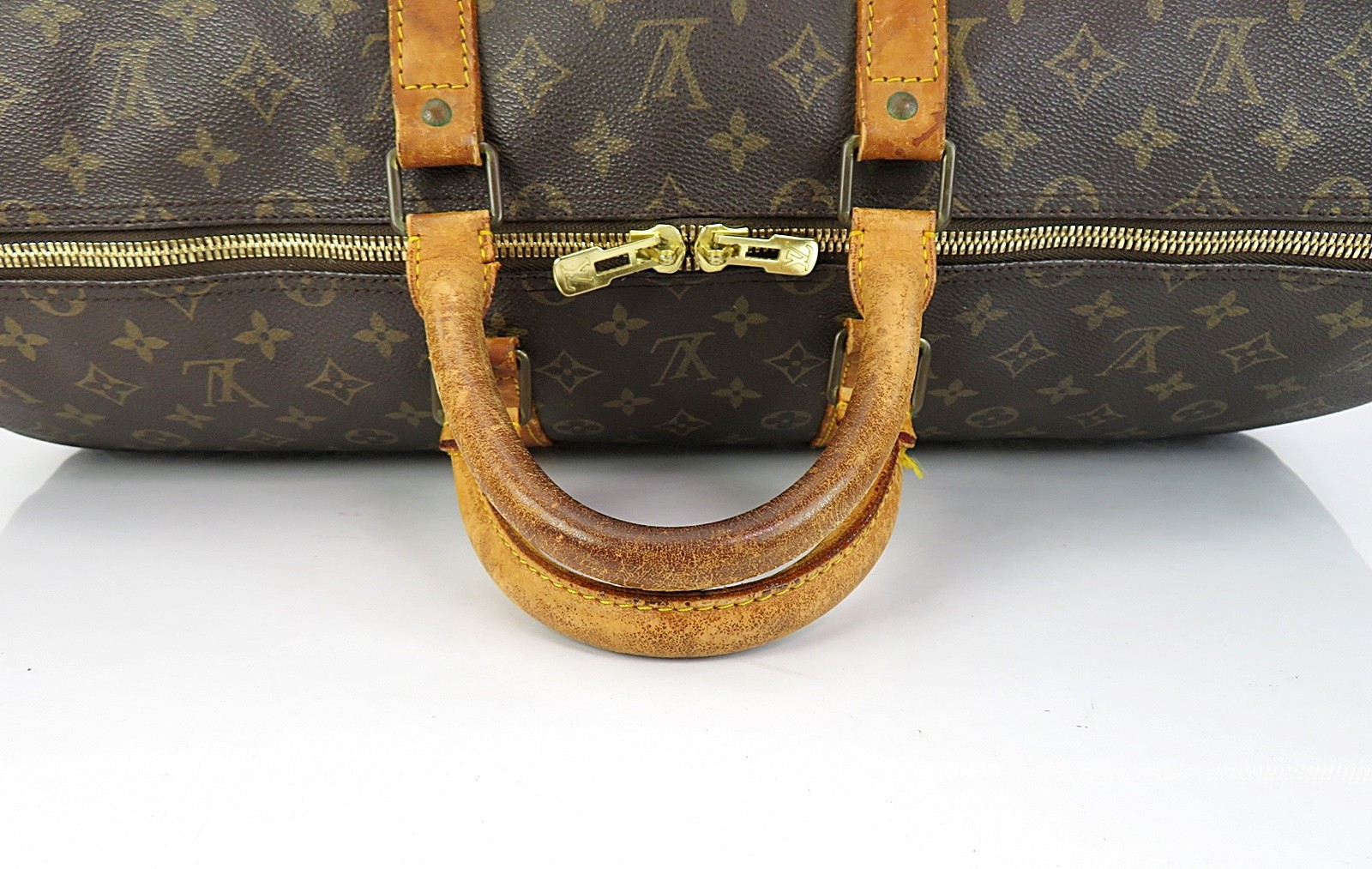 Authentic LOUIS VUITTON Keepall 55 Monogram Canvas Duffel Bag #64013