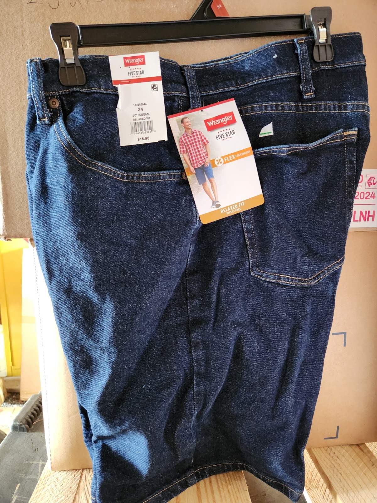 Wrangler Relaxed Fit Jean Shorts New