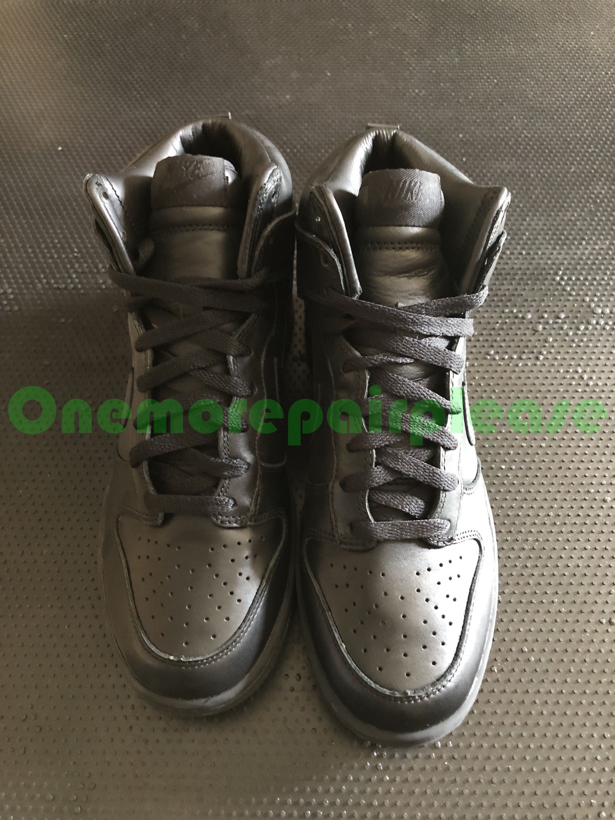 Nike Dunk High BZ 434245-001 Black Black-Black Size 8