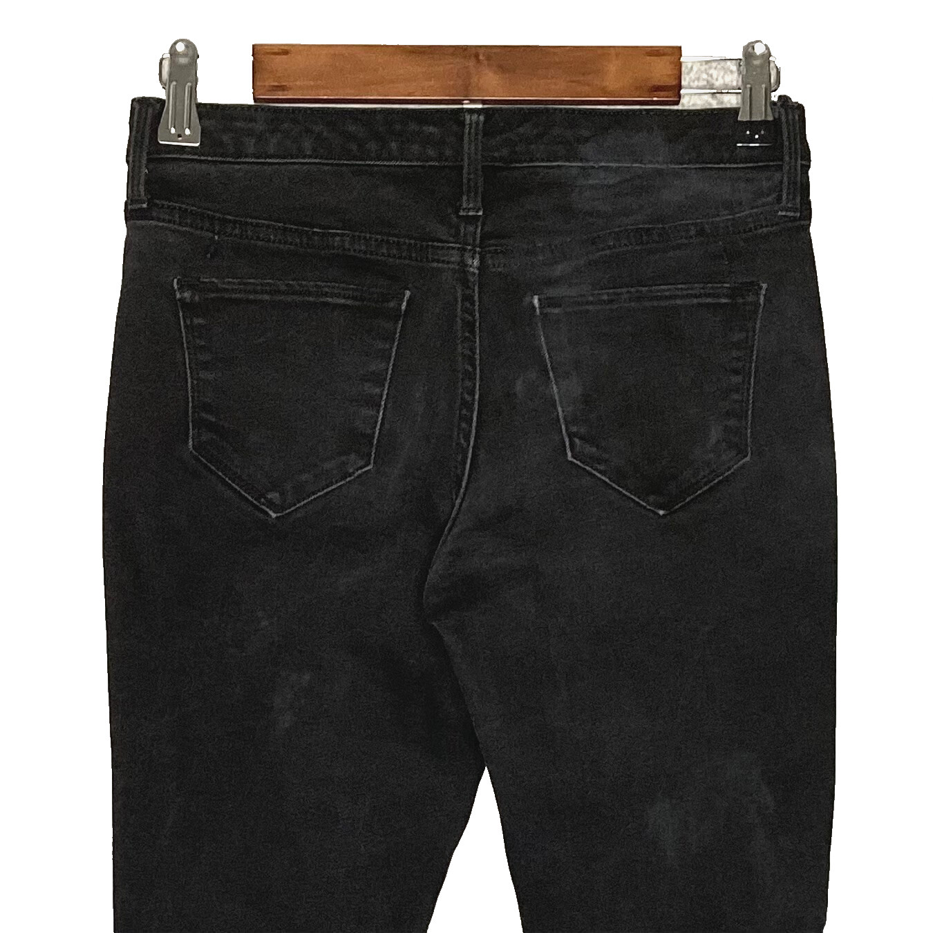 Mossimo womens skinny jeans size 2 Long power stretch charcoal wash mid rise