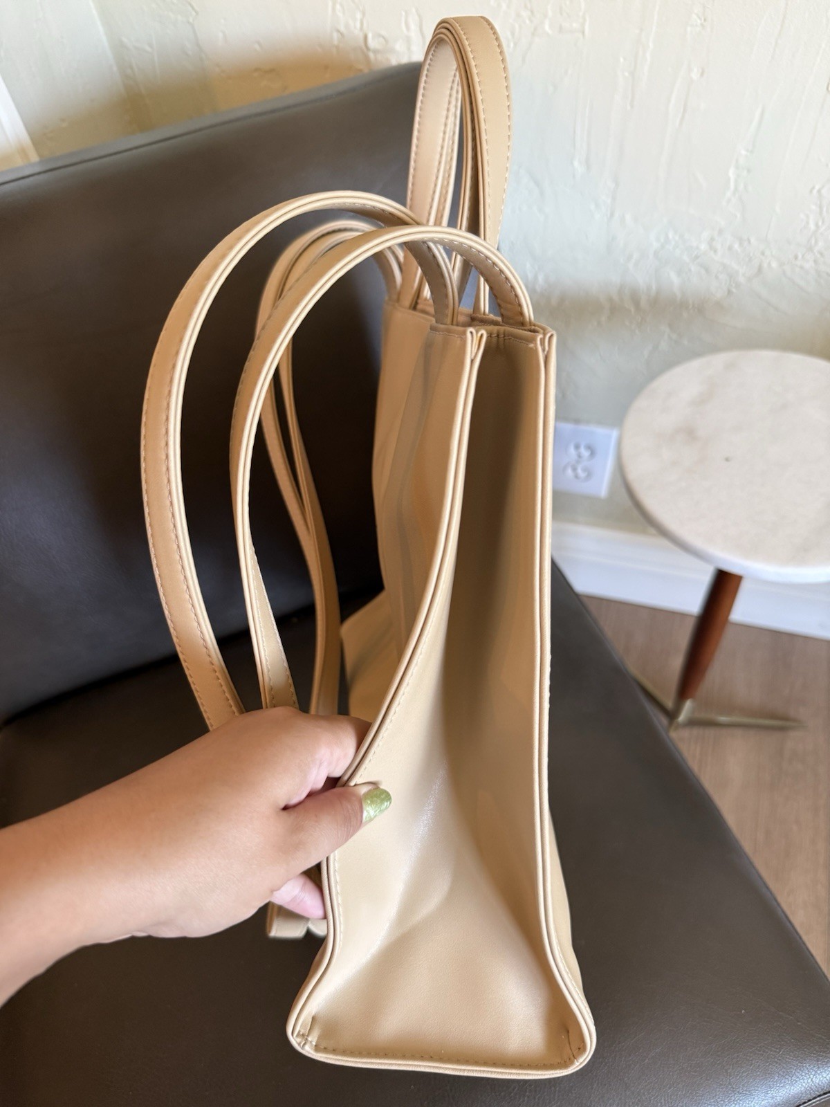 Telfar Medium Shopping Bag Cream Vegan Leather