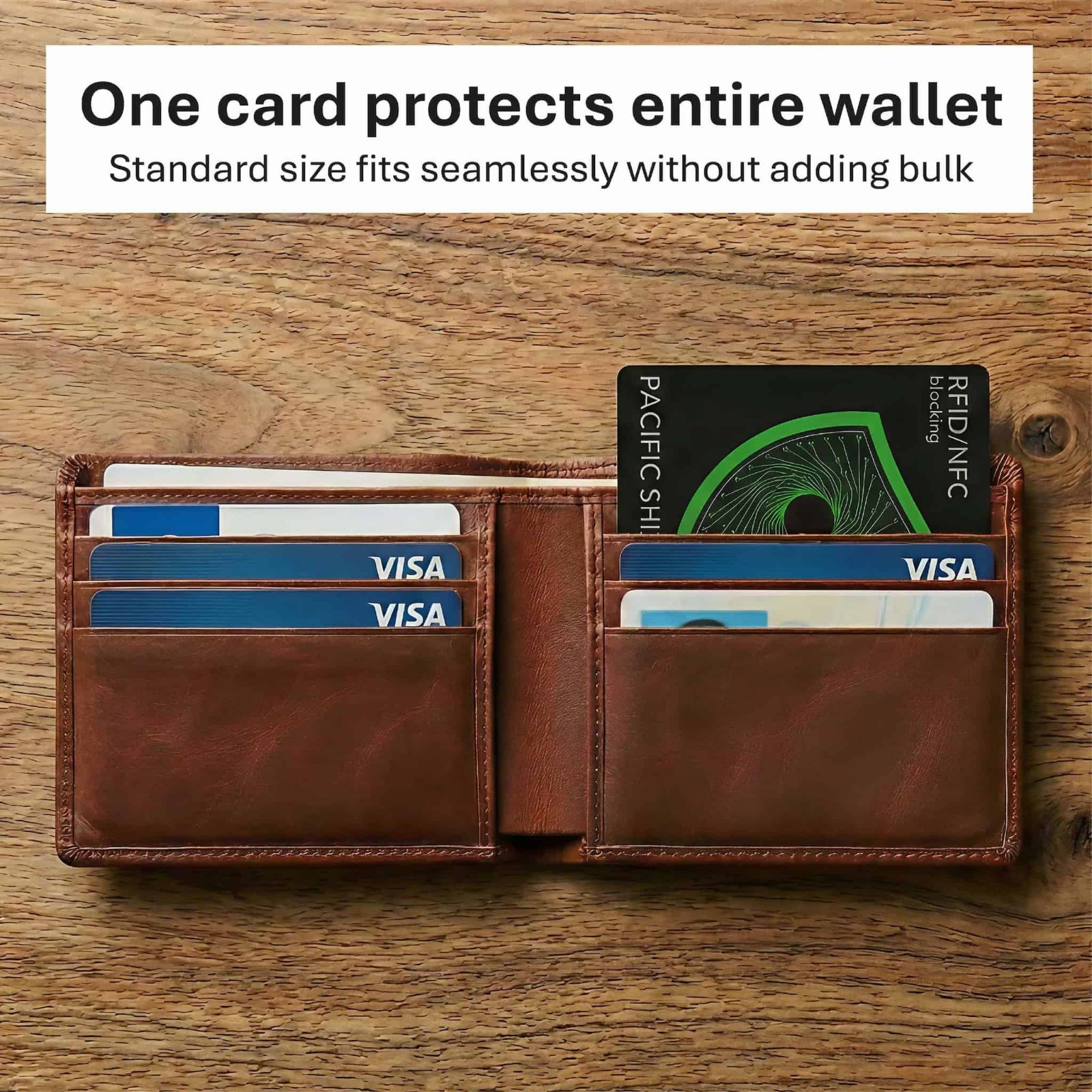 RFID Blocking Card (4 Pack) Identity Protection Wallet Credit Cards Debit ID NFC
