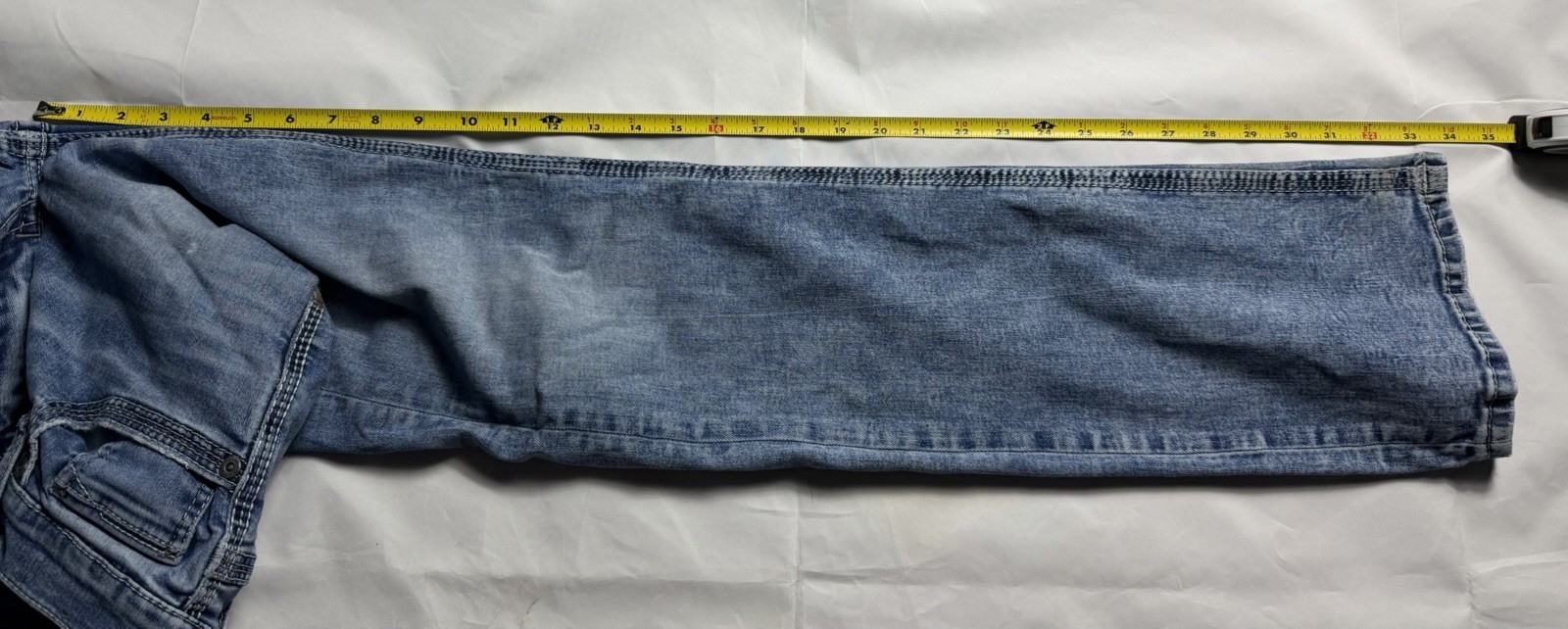 Buckle BKE Mens JAKE Bootleg Denim Jeans Sz 29XL Distressed FREE SHIPPING