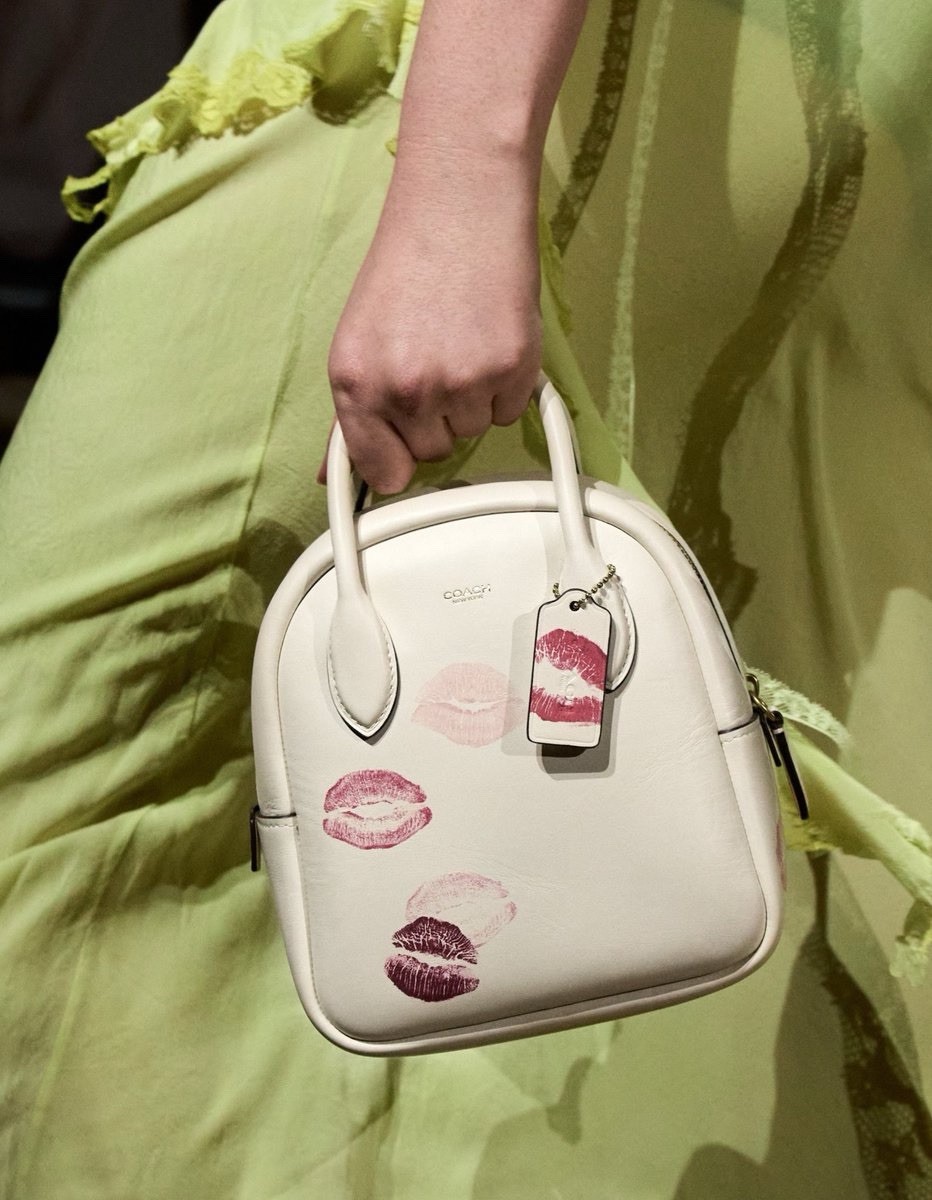 COACH Borough Bowling Bag w/ Lip Print