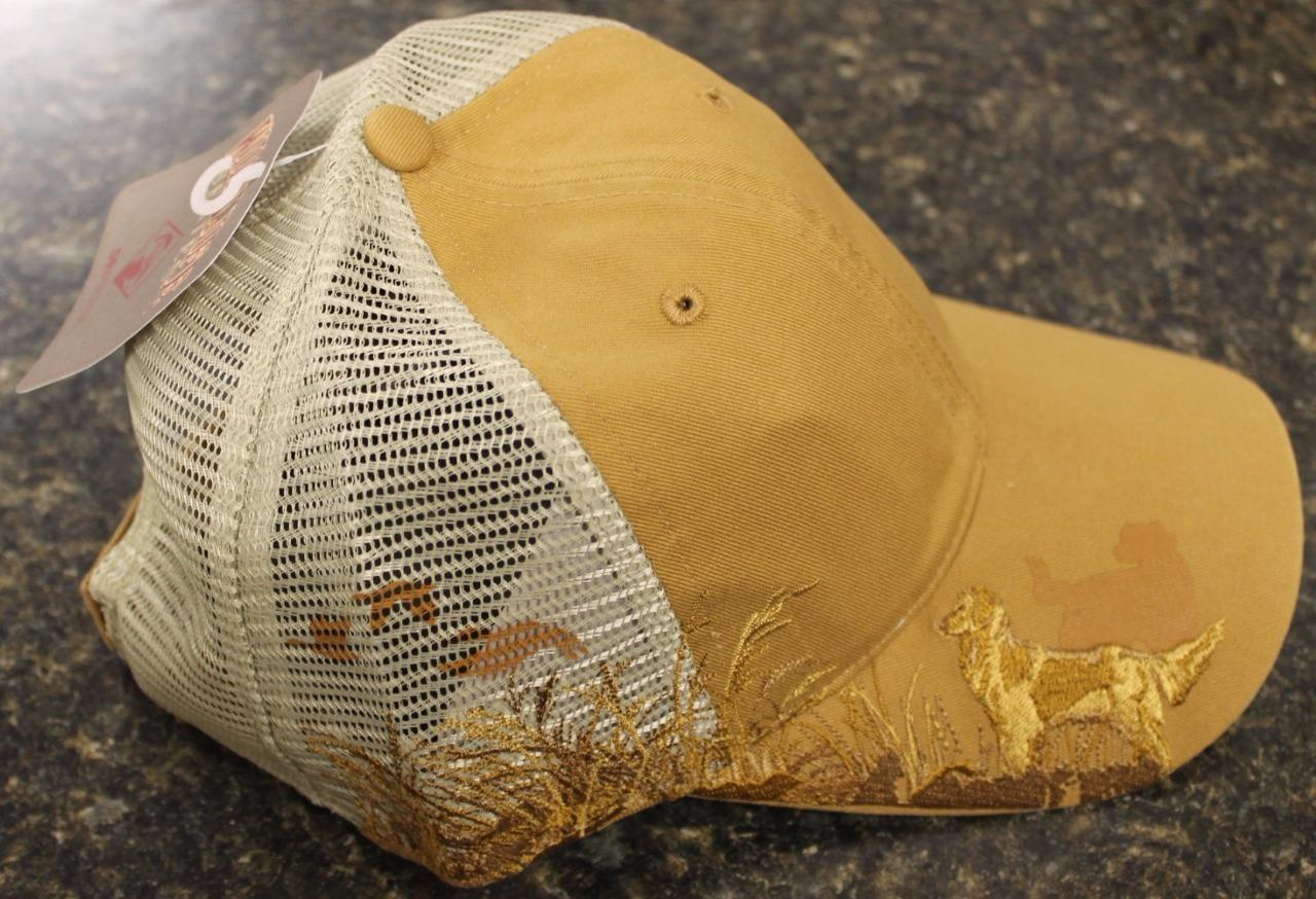 Dri Duck Wildlife Series Mesh Cap Golden Retriever Embroidery Barley 3080 NEW