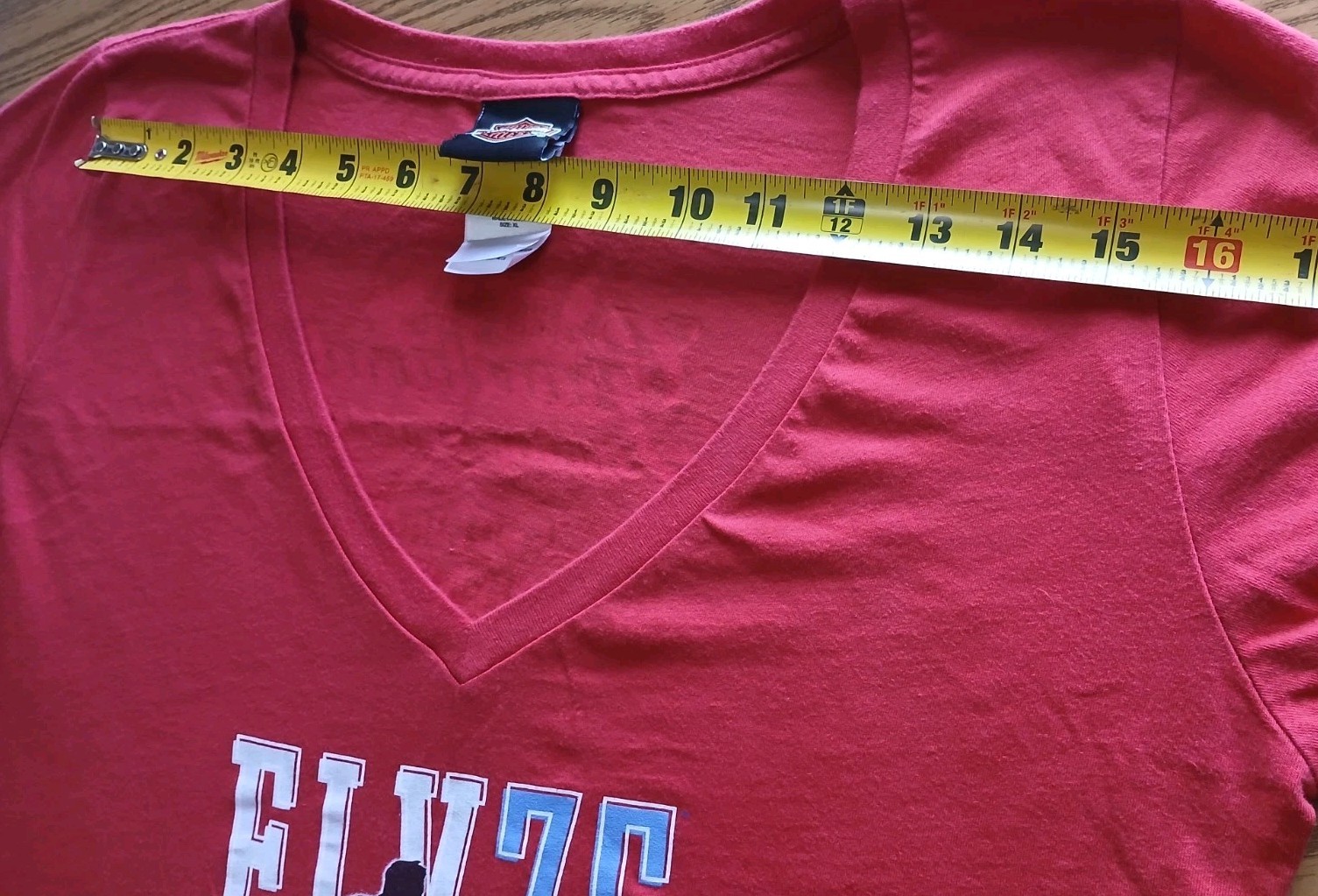 Vintage Harley-Davidson Elvis ELV75 Graceland 100% Cotton V Neck T Shirt XL USA
