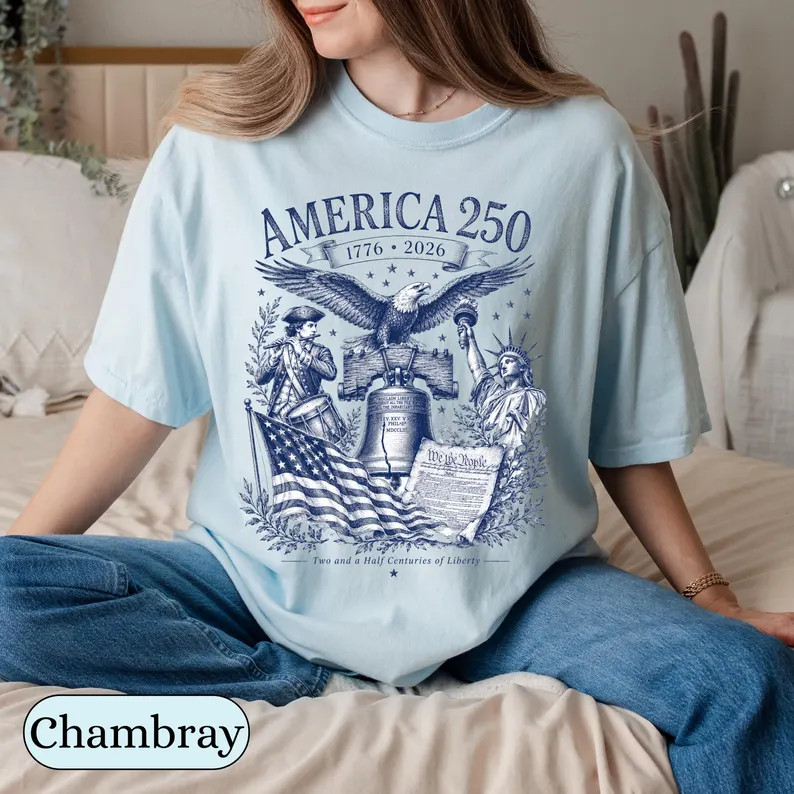 America Sketch Design Comfort Tee