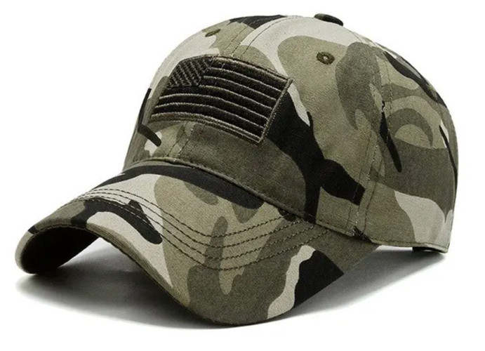USA Tactical American Flag Camo Camouflage Cap Hat Army Military Baseball