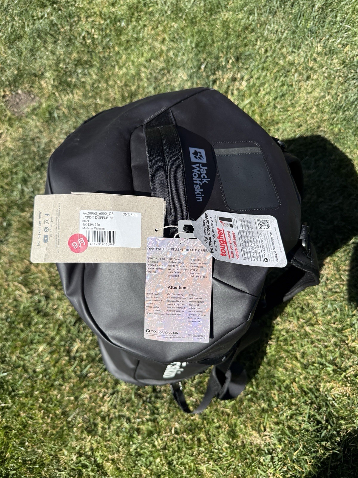 Jack Wolfskin Expdn 100L Heavy Duty Duffle Bag Ultra Durable – Water Resistance
