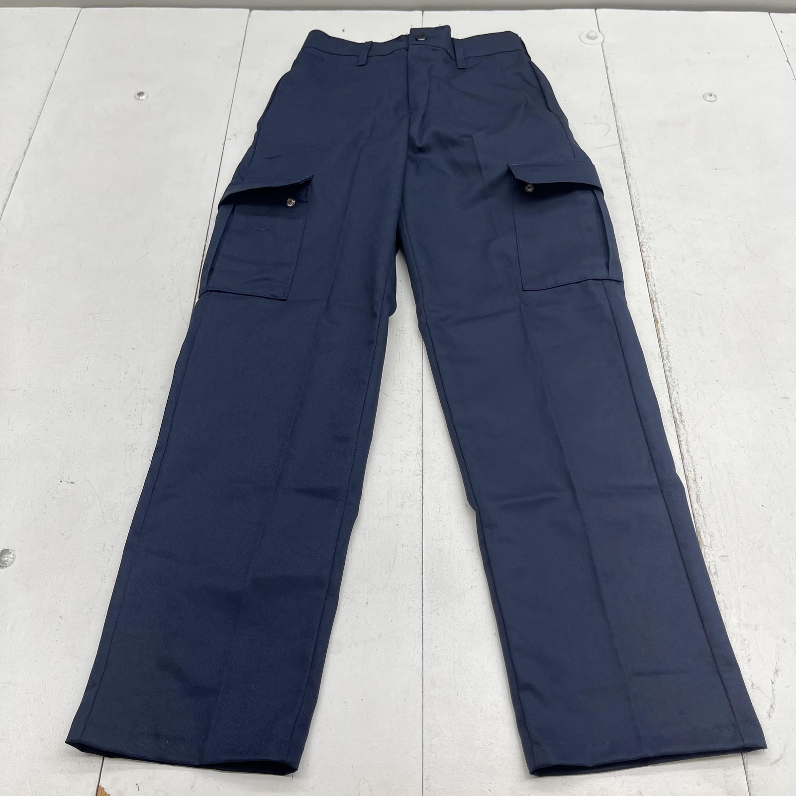 Red Kap Pants Mens 28×32 Navy Industrial Cargo Workwear Pocket Twill PT88NV9