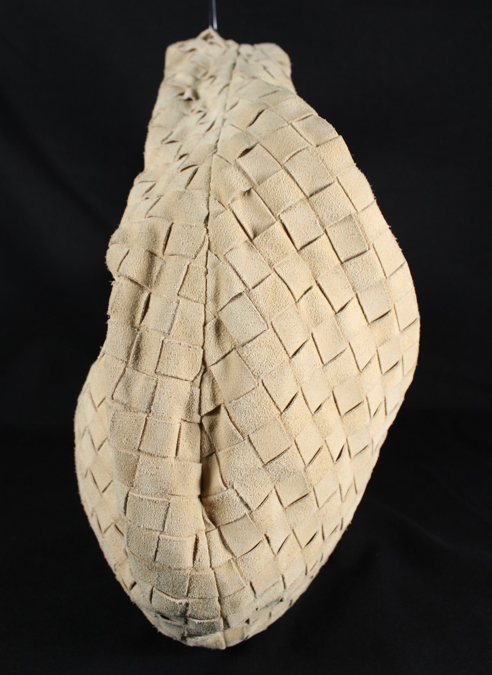 BOTTEGA VENETA Sand Beige Intrecciato Suede Medium JODIE Hobo Shoulder Bag