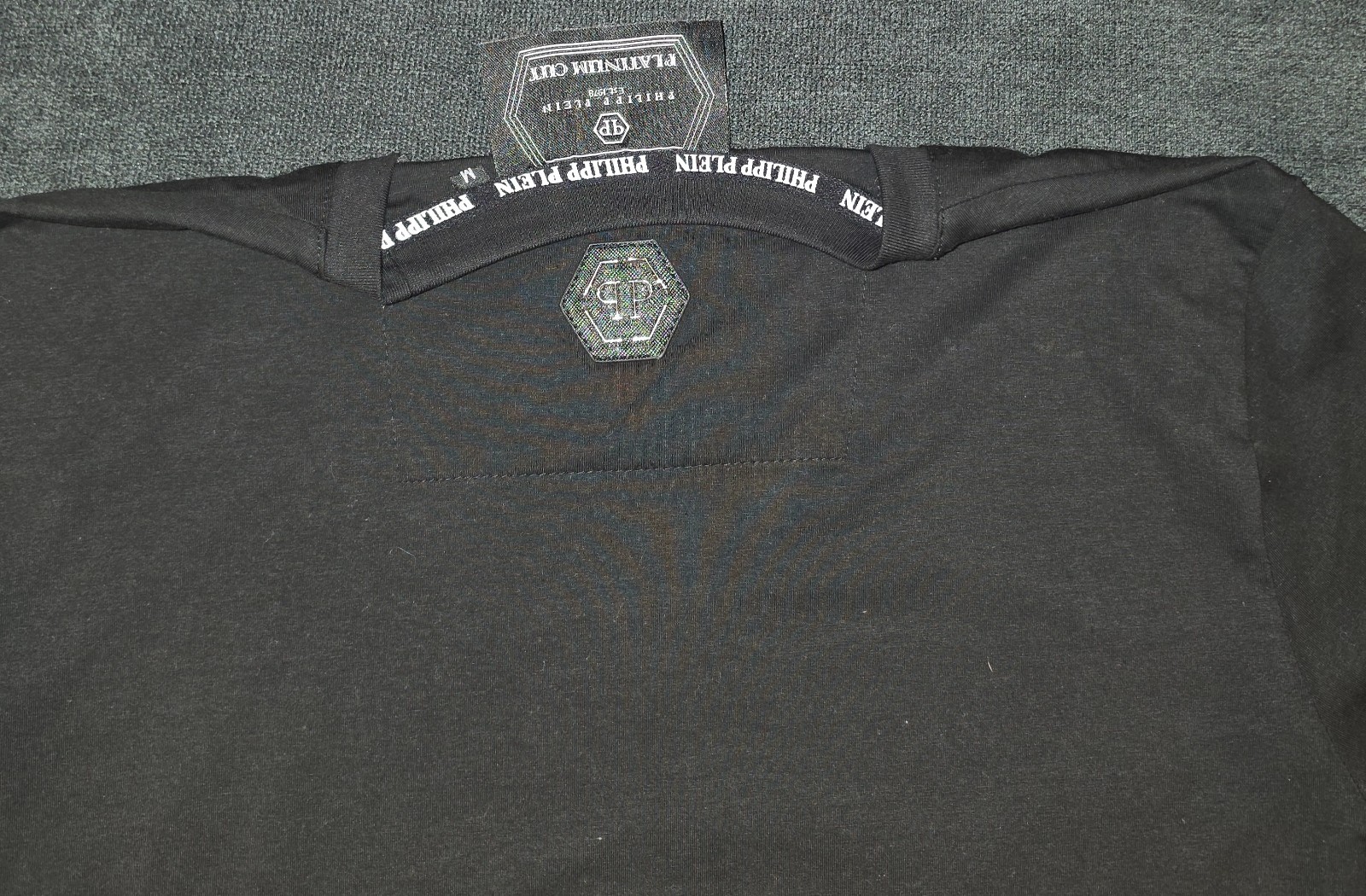 Philipp Plein Teddy, Rhinestone, Black T-shirt Medium, Authentic MSRP $700, Y2K
