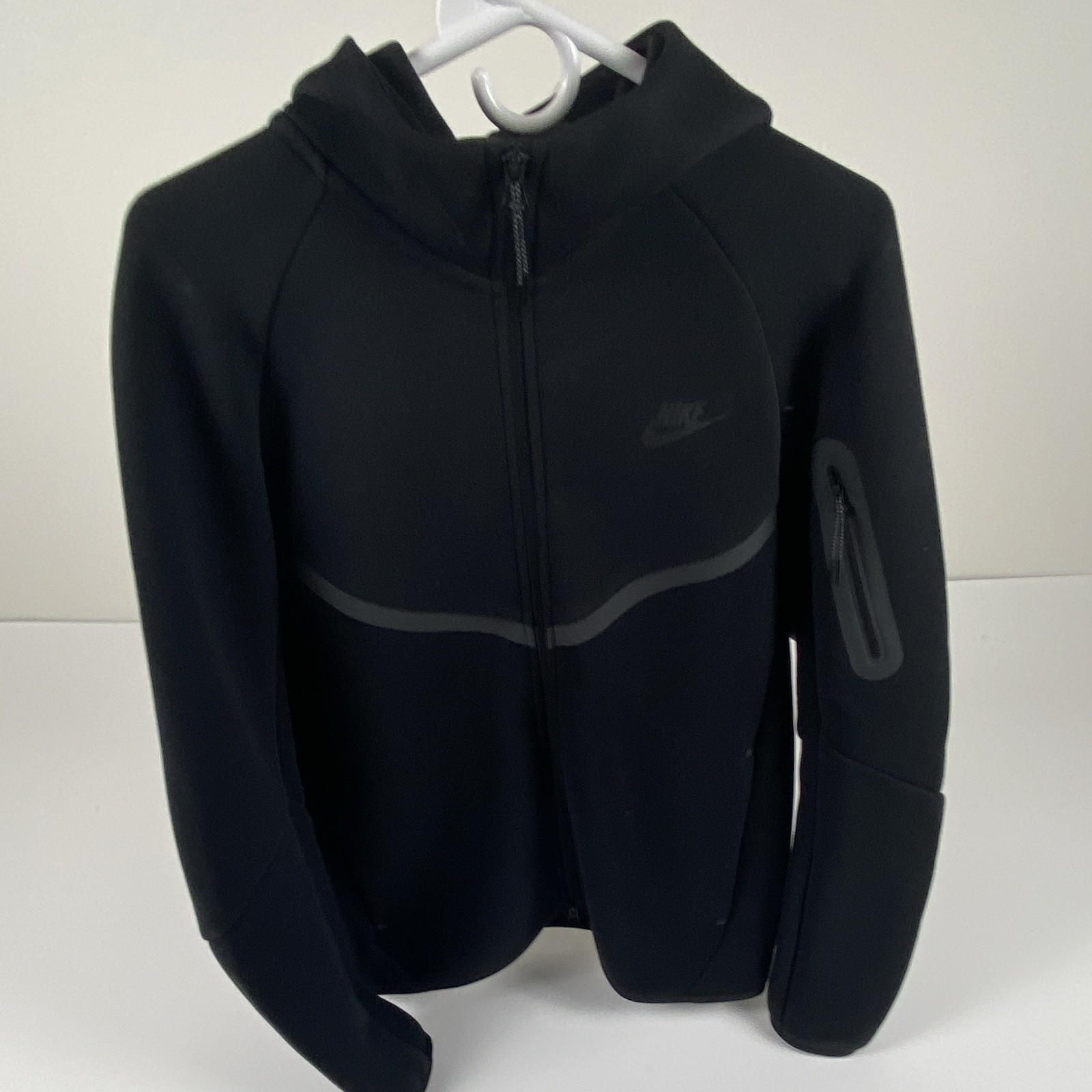 Nike Tech Fleece Men’s Full-Zip Hooded Jacket Fleece Black Size S