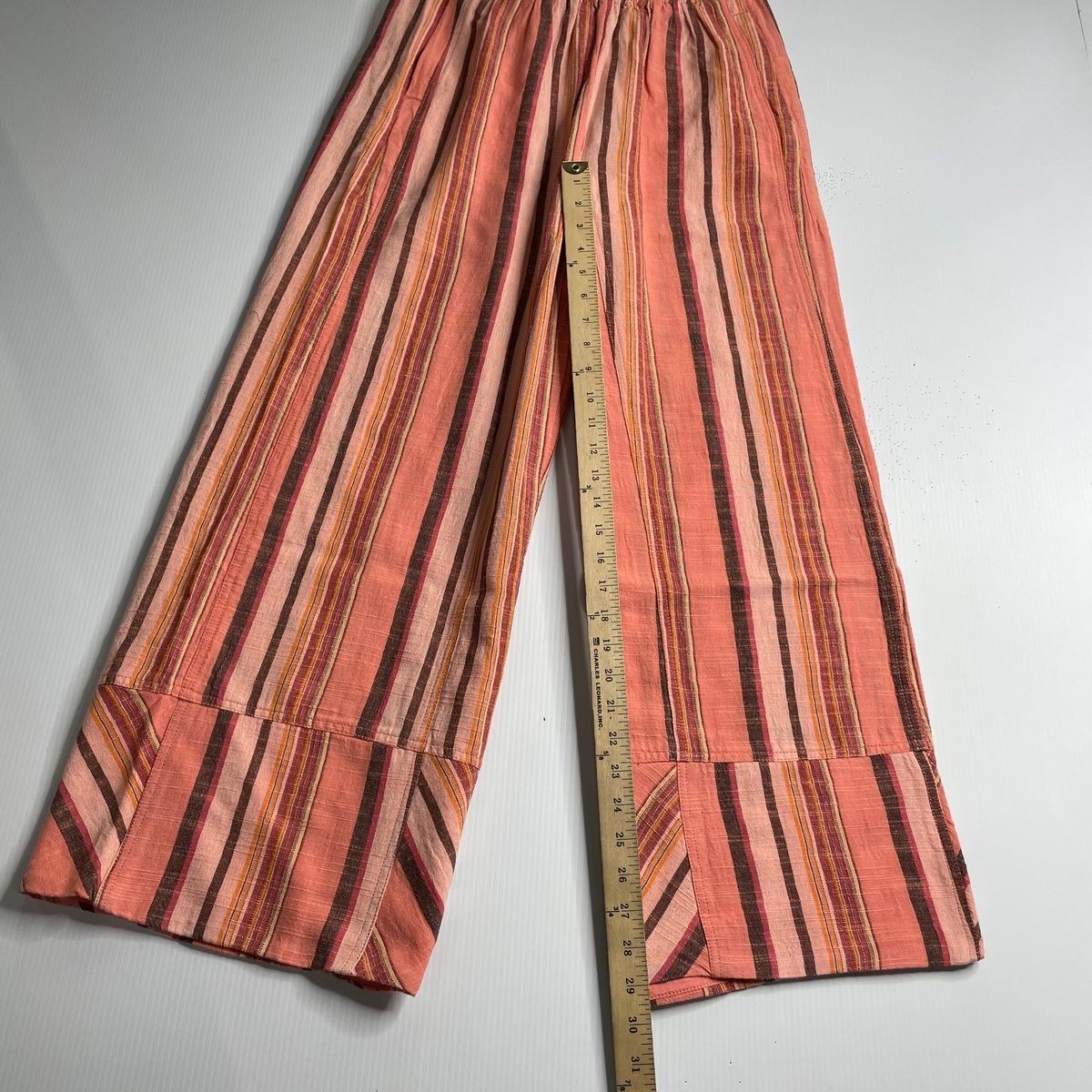 FREE PEOPLE Day’s End Linen Striped Pull-On Pants Women’s Size XS