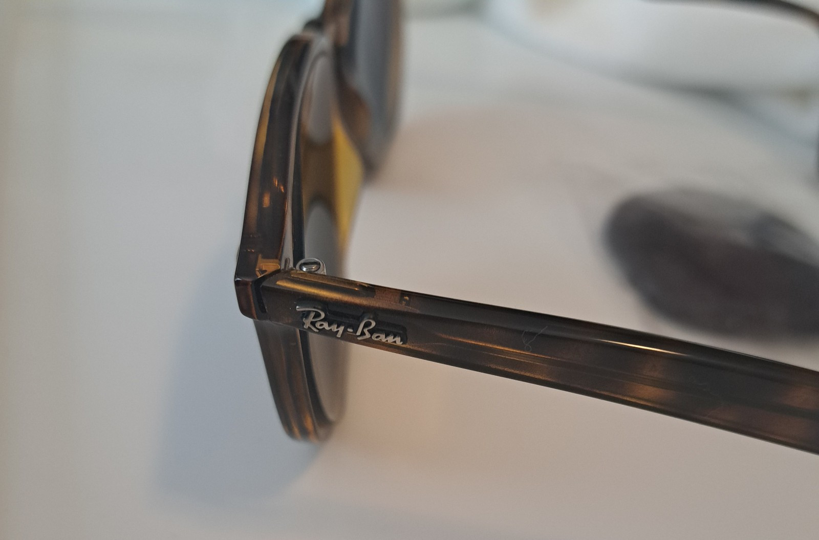 Ray Ban RB4306 710/73 54 Polished Light Havana/B-15 Brown Frames + NEW OEM Lens